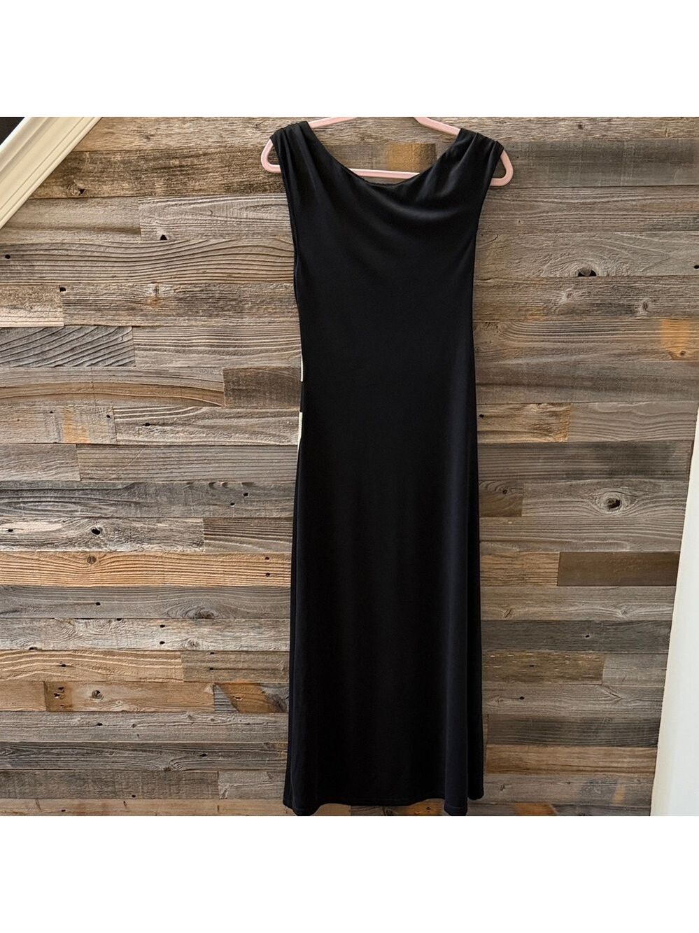 Mon Renn Black Yarah Floral Embroidery Maxi Dress Size Small NWT - Picture 6 of 12